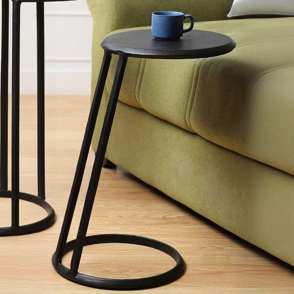 Side & Bedside Tables - Milto Accent Table - Black