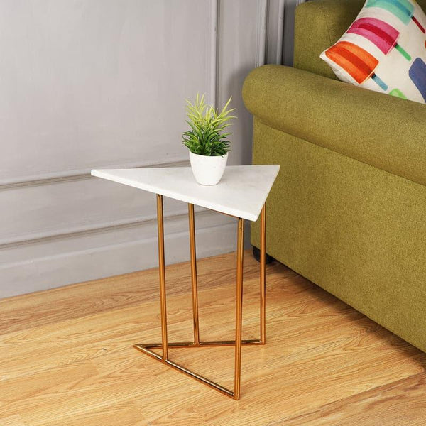 Buy Triad Tango Accent Table - Gold Side & Bedside Tables from Vaaree