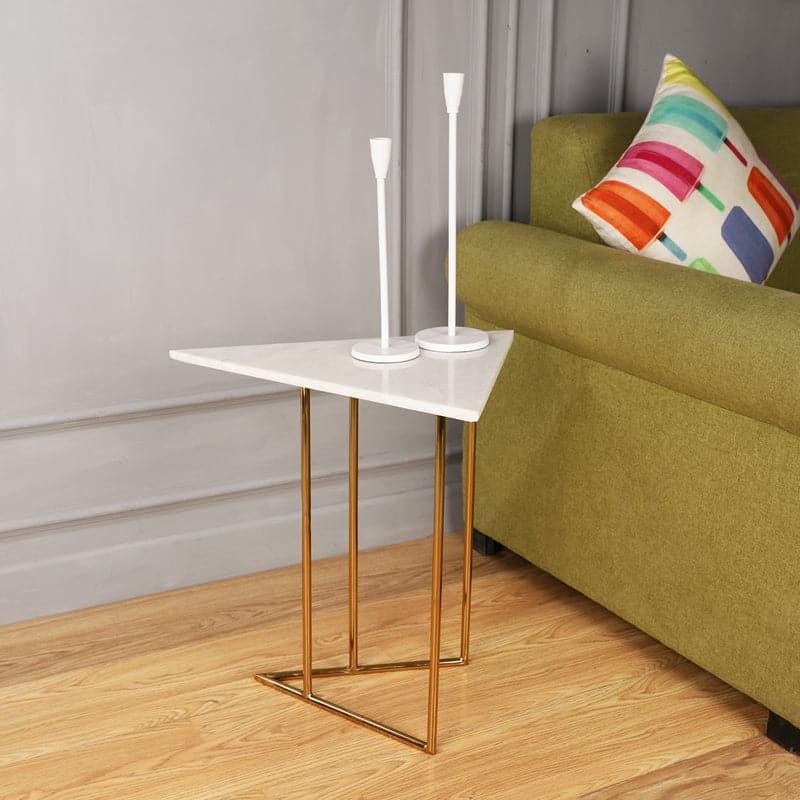 Buy Triad Tango Accent Table - Gold Side & Bedside Tables from Vaaree