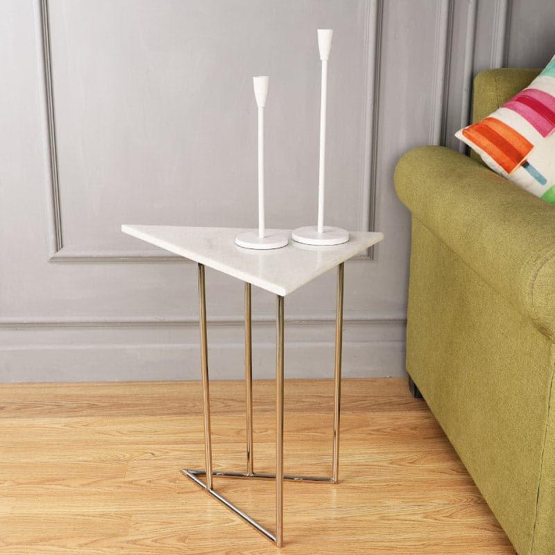 Buy Triad Tango Accent Table - Silver Side & Bedside Tables from Vaaree