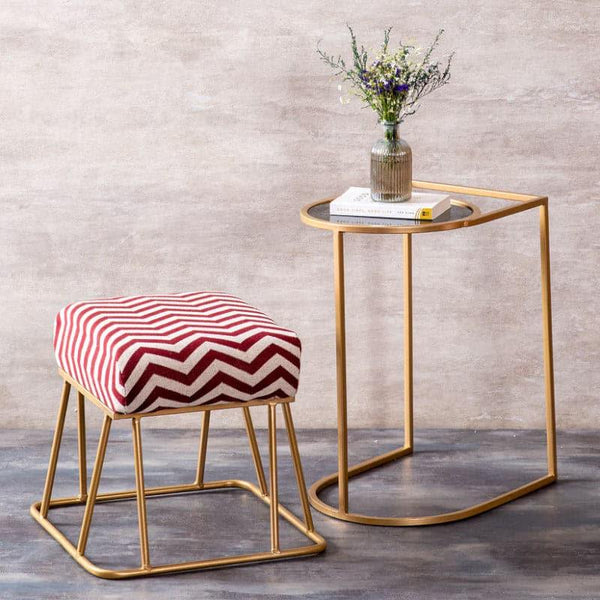 Buy Side & Bedside Tables - Yola Stool And Side Table Combo - Set Of Two at Vaaree online