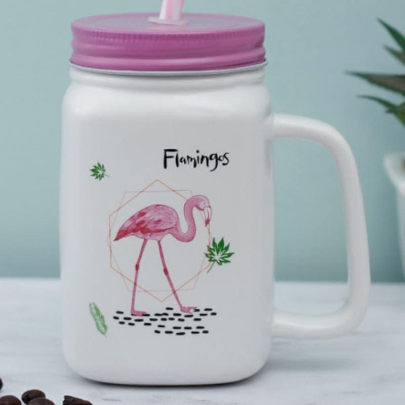 Buy Pink Paradise Mug - 400 ML Sipper from Vaaree