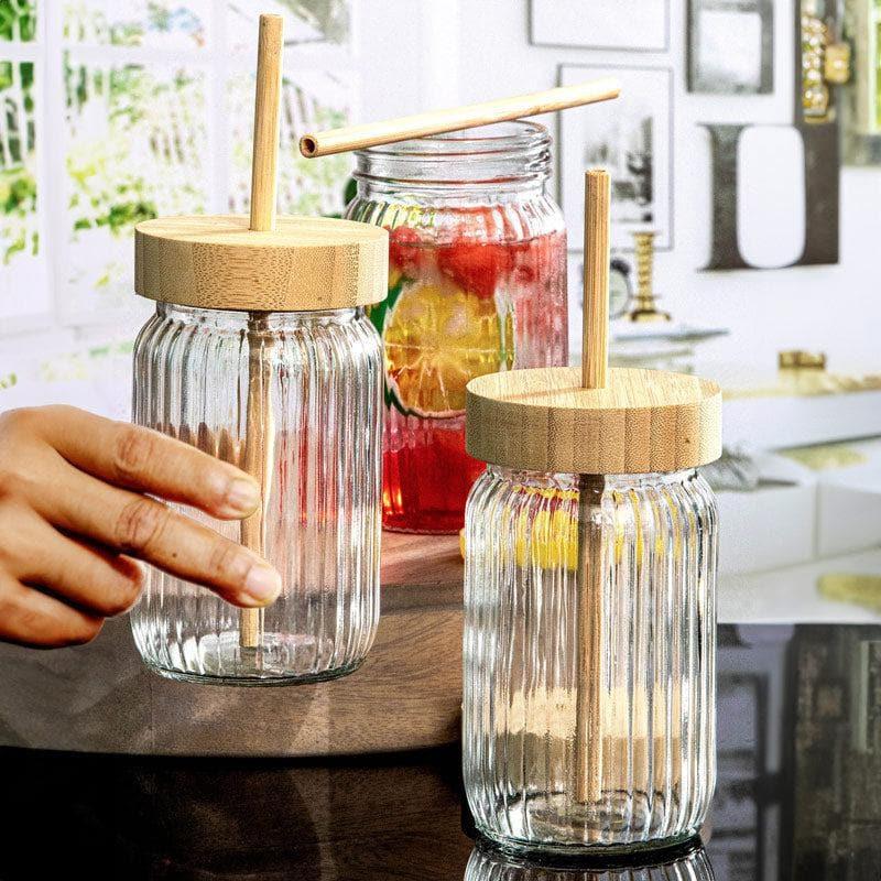 Buy Ponting Drinking Jar With Straw Sipper from Vaaree