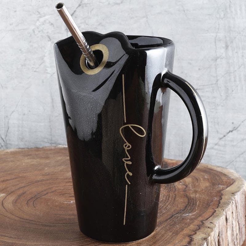 Buy Self Love Mug With Straw Sipper from Vaaree