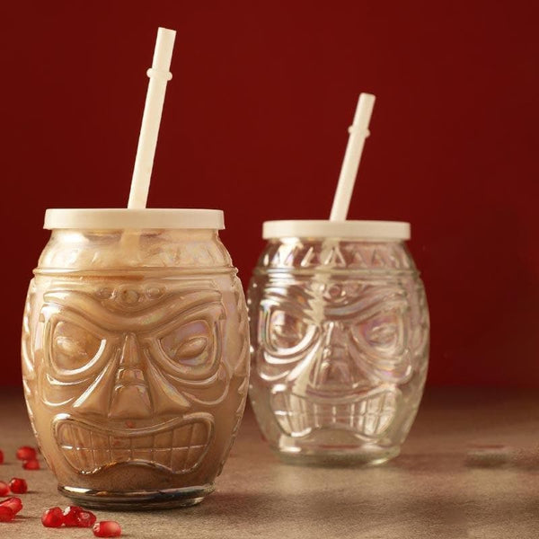 Buy Tribal Face Short Glass - Set Of Two Sipper from Vaaree