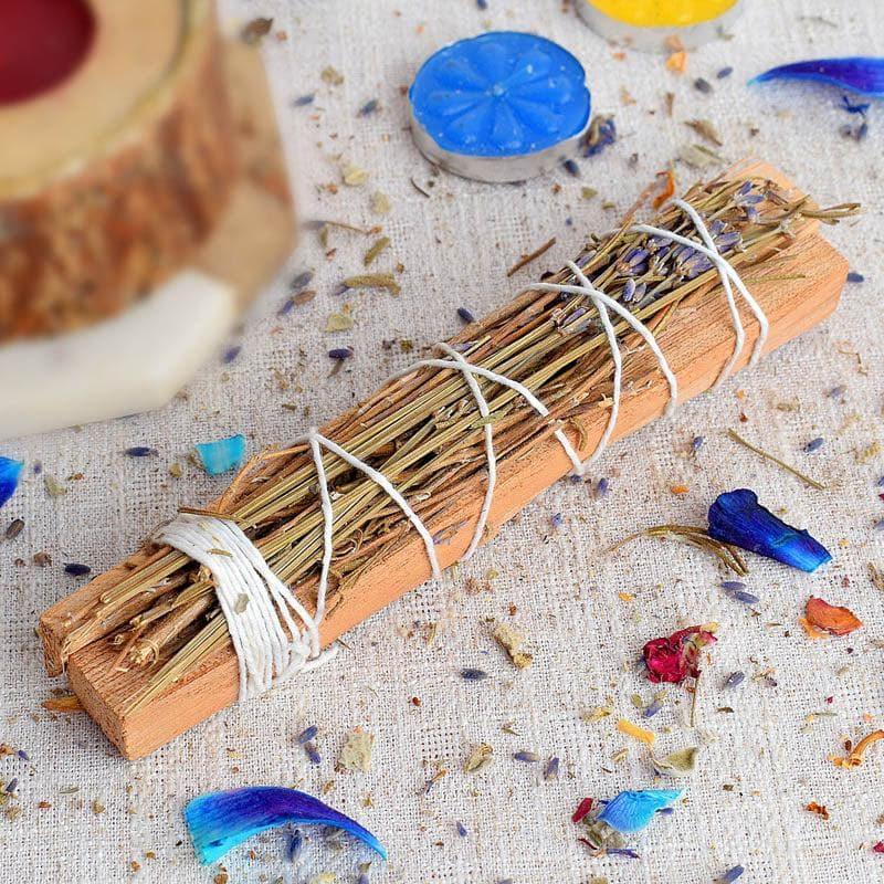 Buy Meditative Wood With Rosemary and Lavender Smudge Wand Smudge Wand from Vaaree