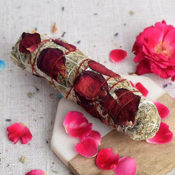 Buy White Rose Sage Smudge Wand Smudge Wand from Vaaree