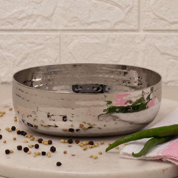 Buy Snack Bowl - Vintage Charm Hammered Snack Bowl (500 ML) - Set Of Two at Vaaree online