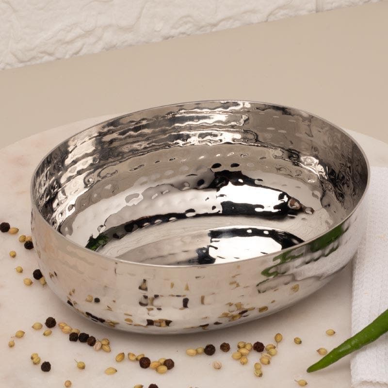 Buy Vintage Charm Hammered Snack Bowl (500 ML) - Set Of Two Snack Bowl from Vaaree