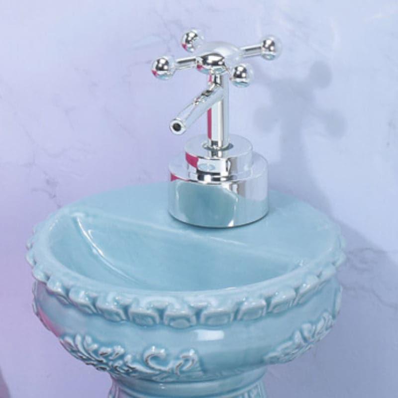 Buy Antique Basin Soap Dispenser - Blue Soap Dispenser from Vaaree