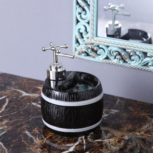 Buy Barrel Wash Soap Dispenser - Black Soap Dispenser from Vaaree