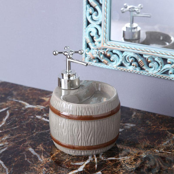 Buy Soap Dispenser - Barrel Wash Soap Dispenser - Grey at Vaaree online