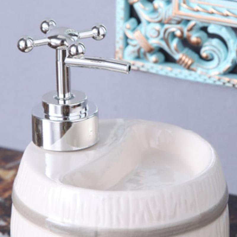 Buy Barrel Wash Soap Dispenser - White Soap Dispenser from Vaaree