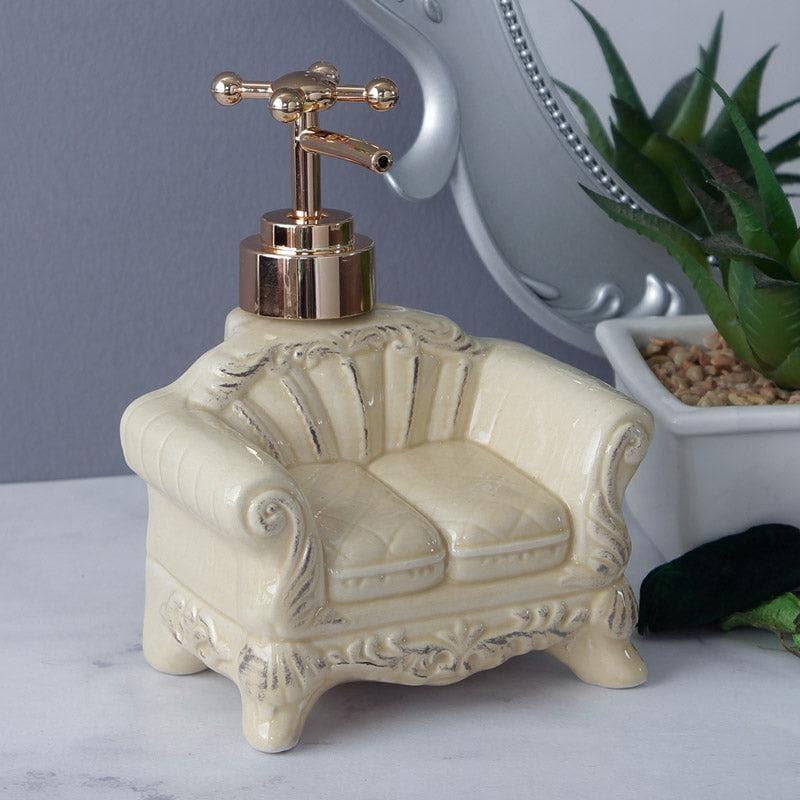 Buy Cozy Form Soap Dispenser - Beige Soap Dispenser from Vaaree