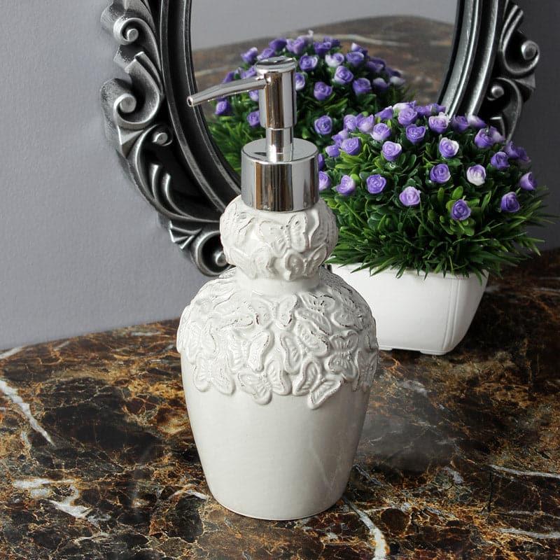 Buy Floral Luxe Soap Dispenser - Ivory Soap Dispenser from Vaaree