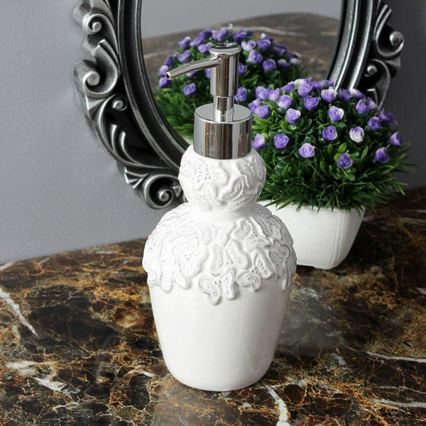 Buy Floral Luxe Soap Dispenser - White Soap Dispenser from Vaaree