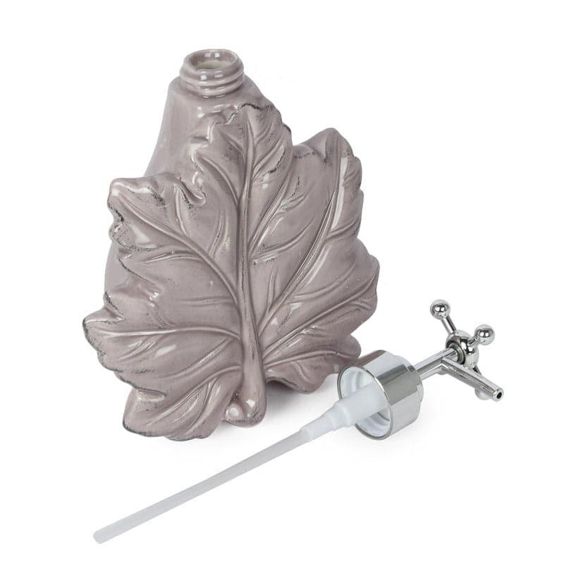 Buy Maple Leaf Basin Soap Dispenser - Pink Soap Dispenser from Vaaree