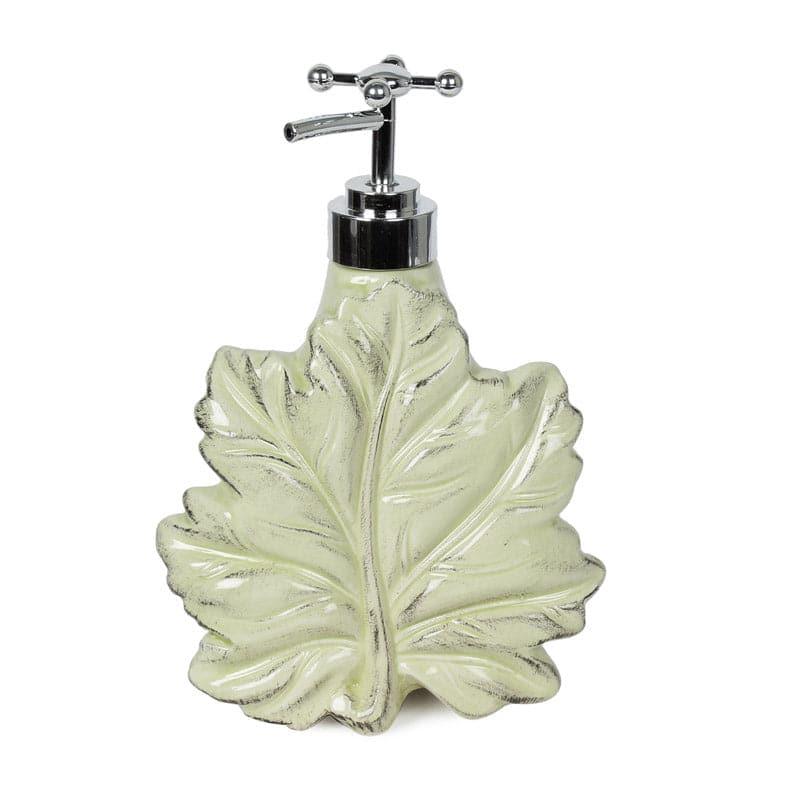 Buy Maple Leaf Basin Soap Dispenser - Yellow Soap Dispenser from Vaaree