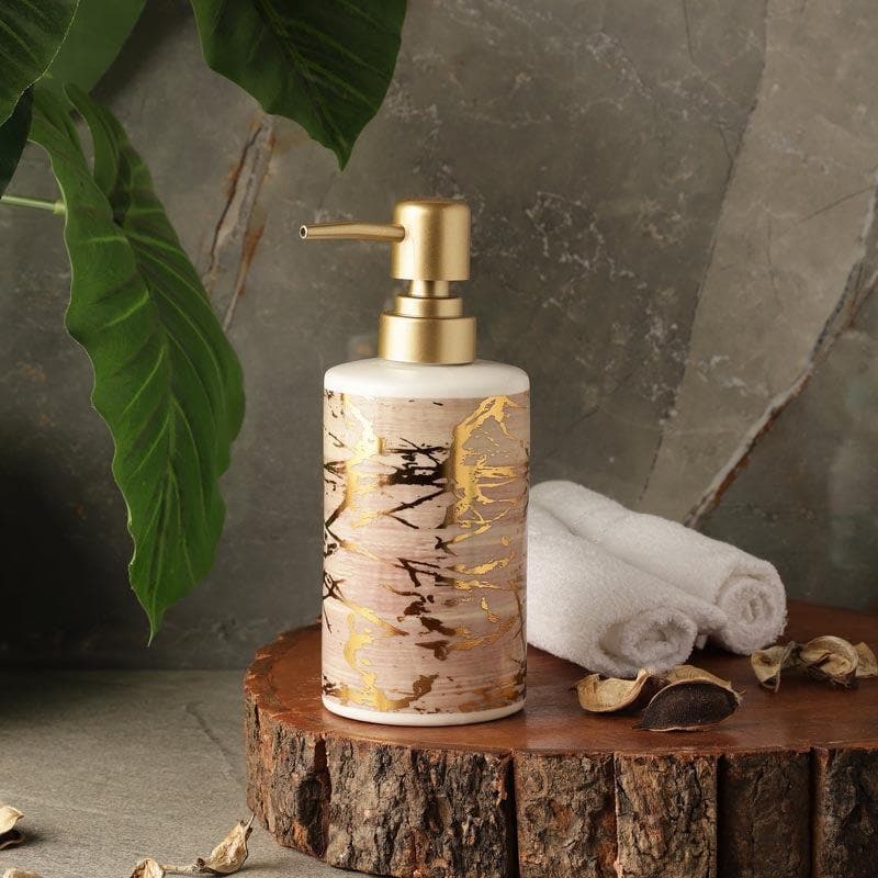 Buy Marble Scatter Soap Dispenser - Chestnut Soap Dispenser from Vaaree