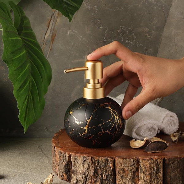 Buy Siroqa Round Soap Dispenser - Black Soap Dispenser from Vaaree