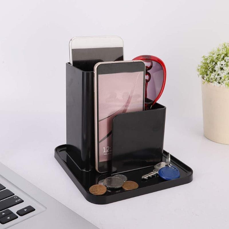 Stationery Holder - Clutter Clear Desk Organizer - Black