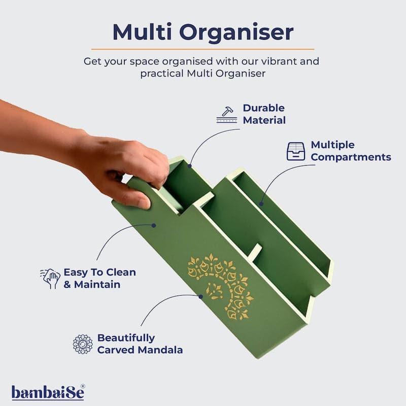 Stationery Holder - Nisa Ethnic Organizer - Green