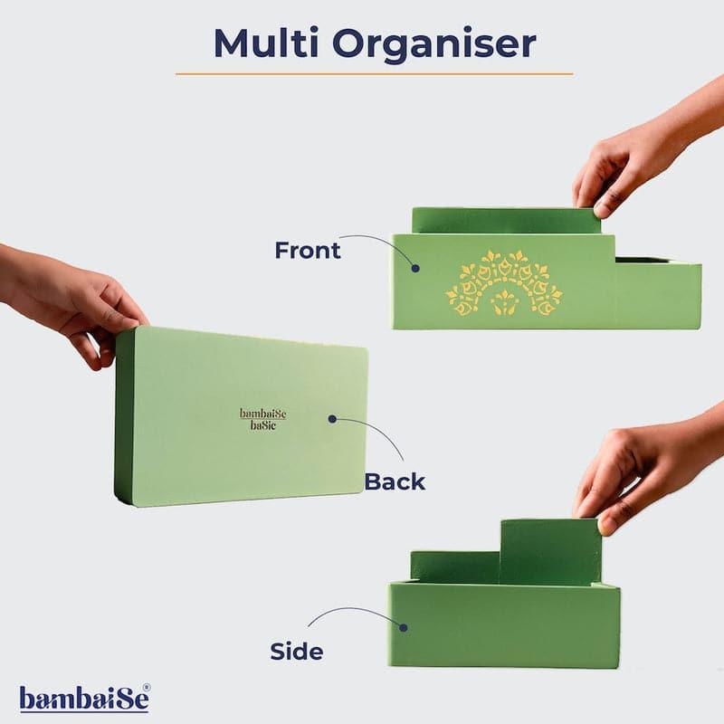 Stationery Holder - Nisa Ethnic Organizer - Green