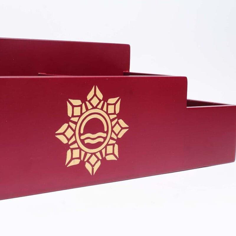 Stationery Holder - Nisa Ethnic Organizer - Maroon