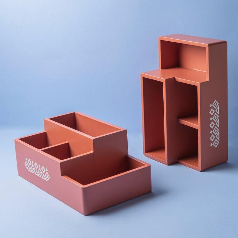 Stationery Holder - Nisa Ethnic Organizer - Pink