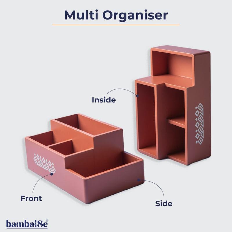 Stationery Holder - Nisa Ethnic Organizer - Pink