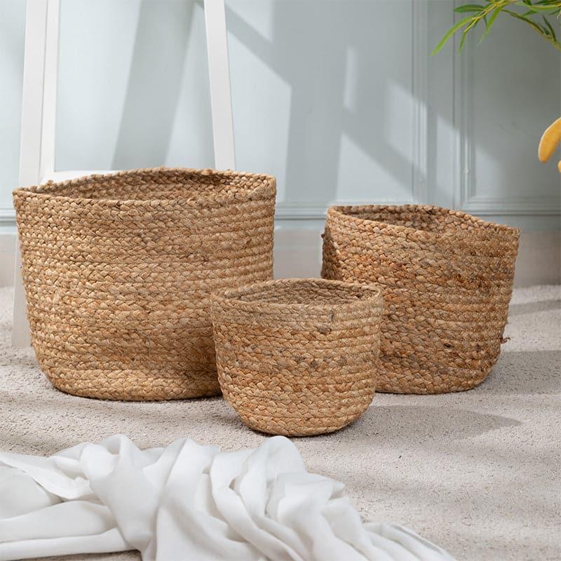 Storage Basket - Alaric Natural Fiber Basket - Set Of Three