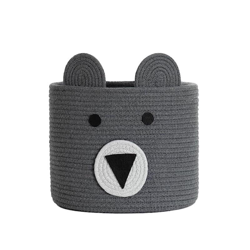 Buy Bruno Bear Storage Basket - Grey Storage Basket from Vaaree