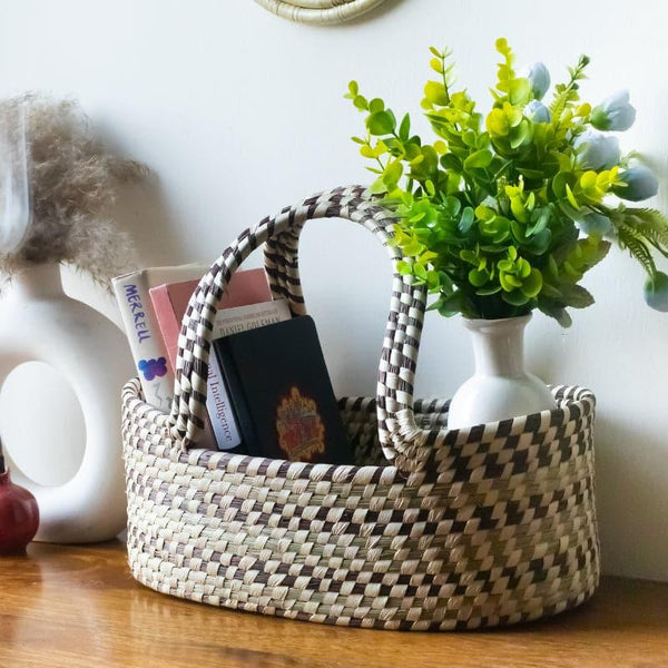 Storage Basket - Latha Natural Fiber Basket