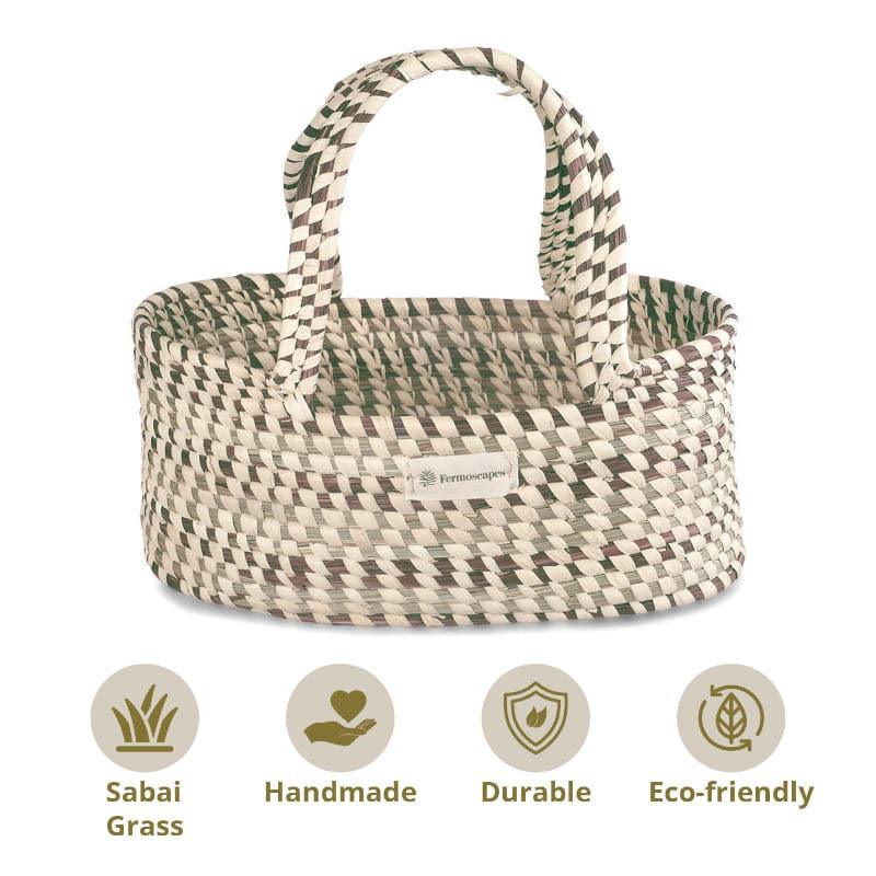 Storage Basket - Latha Natural Fiber Basket