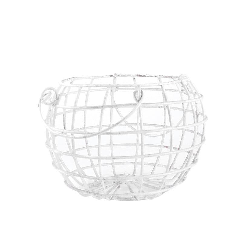 Storage Basket - Mother Hen Egg Basket - White