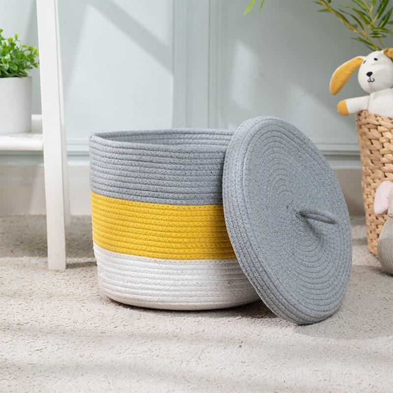 Buy Poe Cotton Basket Storage Basket from Vaaree