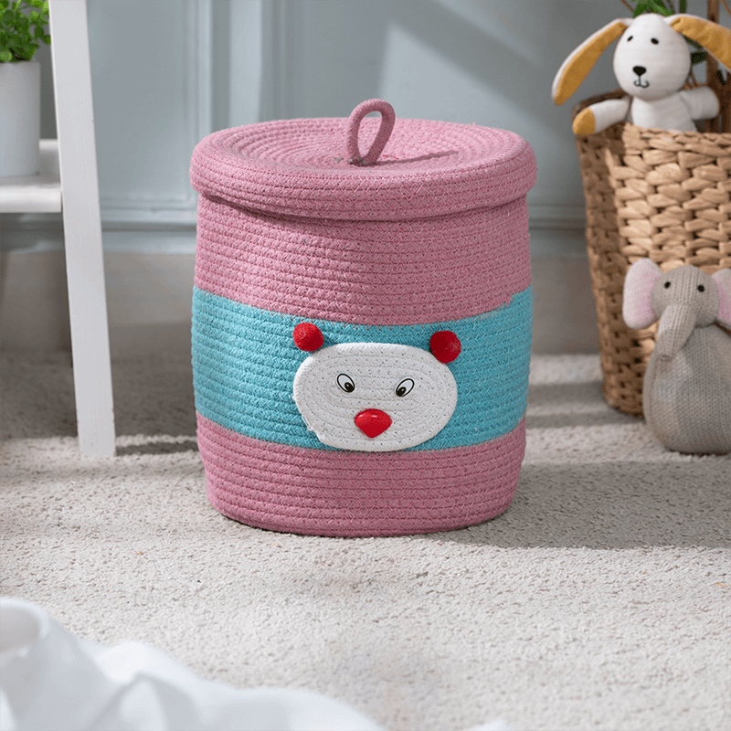 Storage Basket - Teddy Kids Cotton Basket