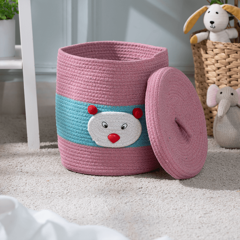 Storage Basket - Teddy Kids Cotton Basket