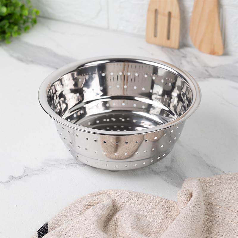 Kitchen Tools & Gadgets - Drizzle Drain Stainless Steel Strainer - 17 CM