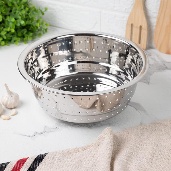 Kitchen Tools & Gadgets - Drizzle Drain Stainless Steel Strainer - 24 CM