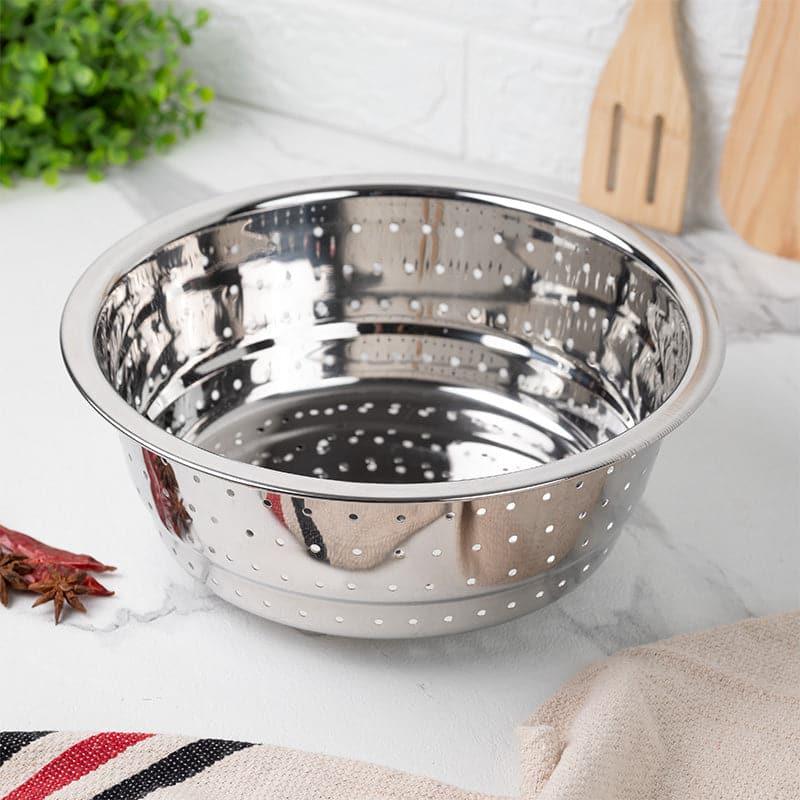 Buy Drizzle Drain Stainless Steel Strainer - 28 CM Kitchen Tools & Gadgets from Vaaree