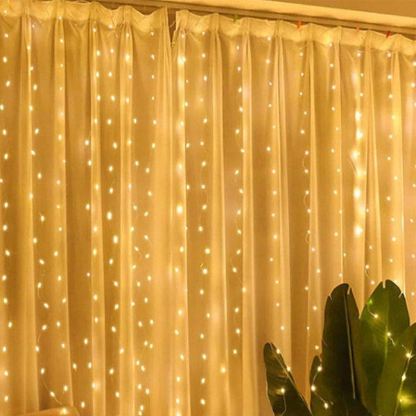 String Lights - Warm Glow Curtain Lights