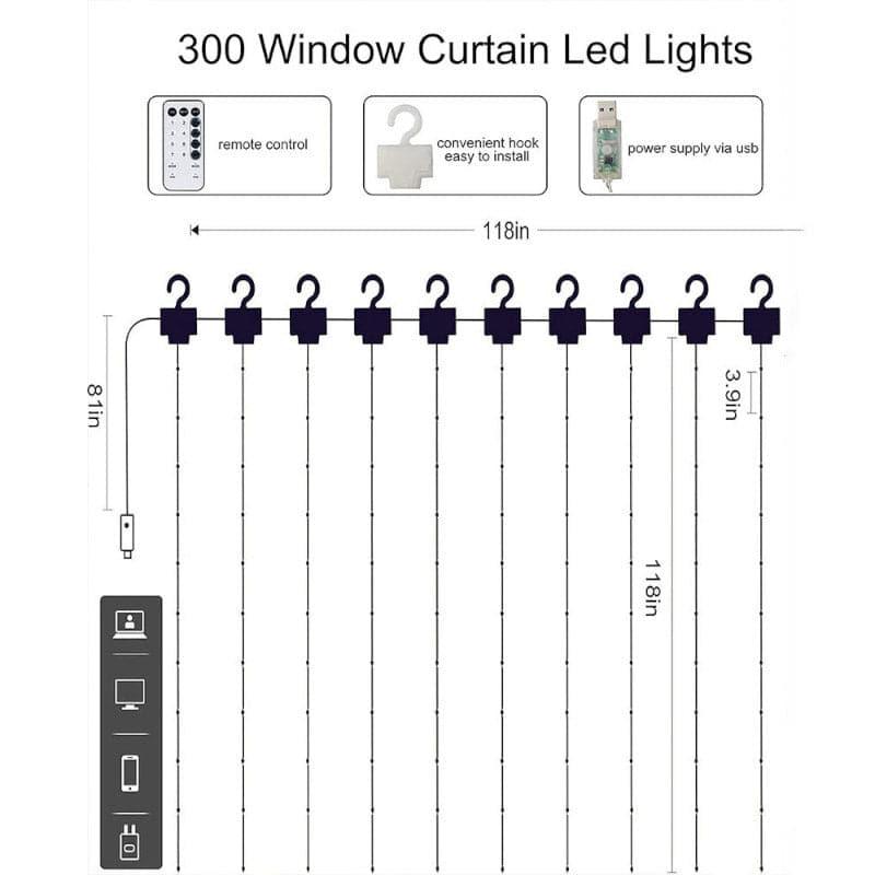 Buy Warm Glow Curtain Lights String Lights from Vaaree