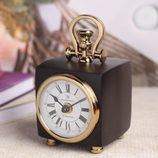 Table Clock - Callo Cube Table Clock - Black