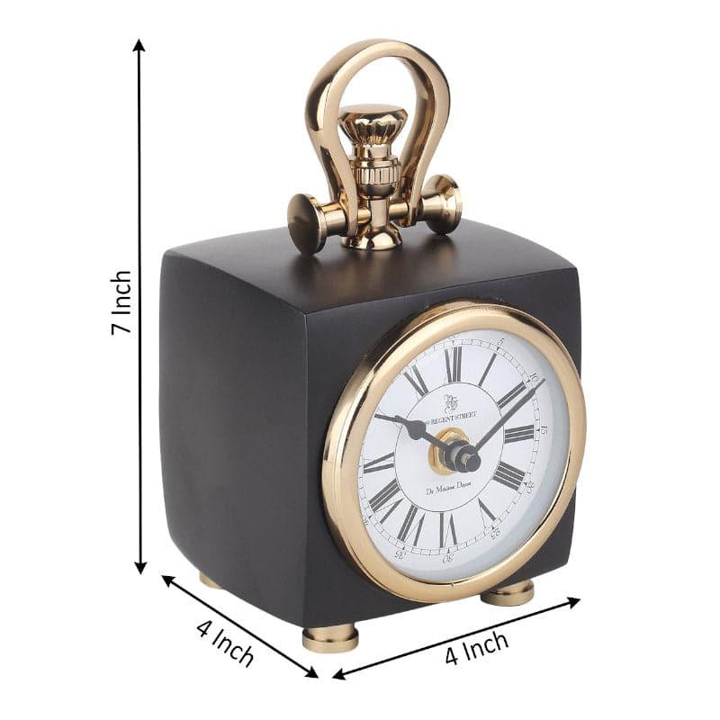 Buy Callo Cube Table Clock - Black Table Clock from Vaaree