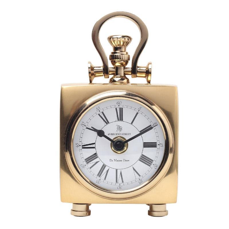 Buy Callo Cube Table Clock - Gold Table Clock from Vaaree