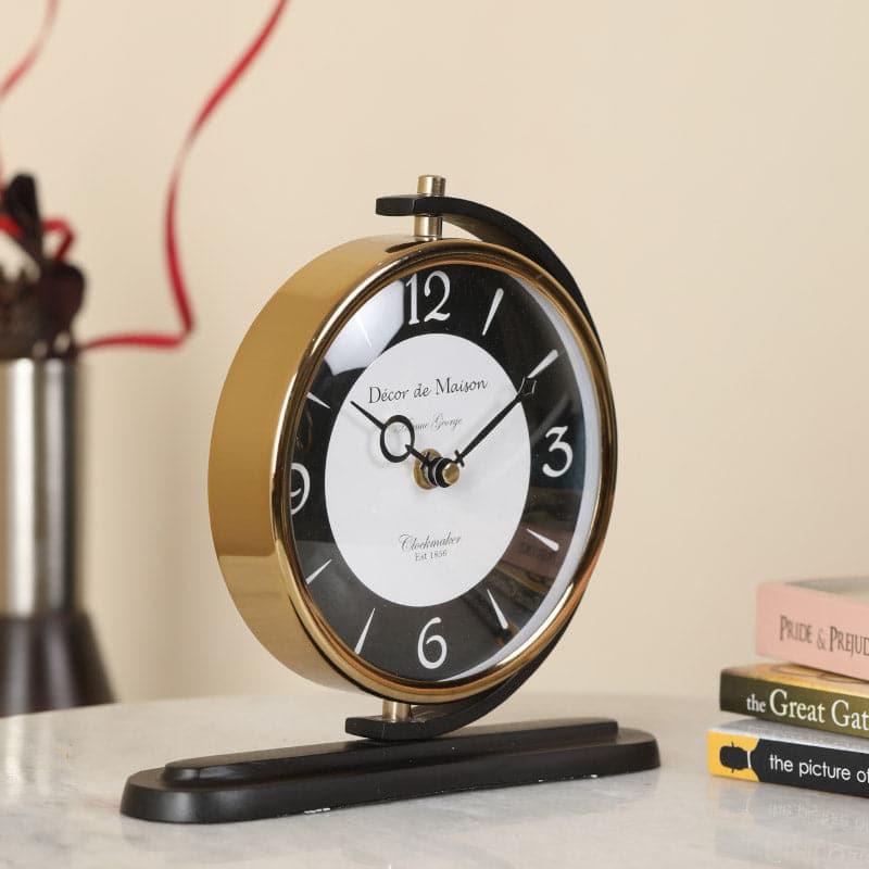 Buy Calypso Table Clock - Black Table Clock from Vaaree