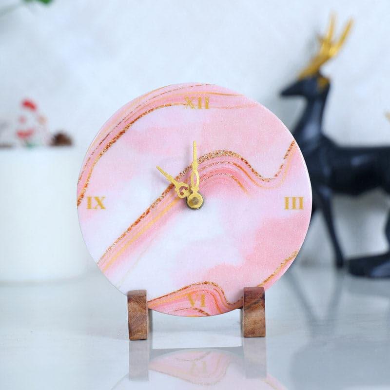 Buy Table Clock - Cherona Marble Table Clock at Vaaree online
