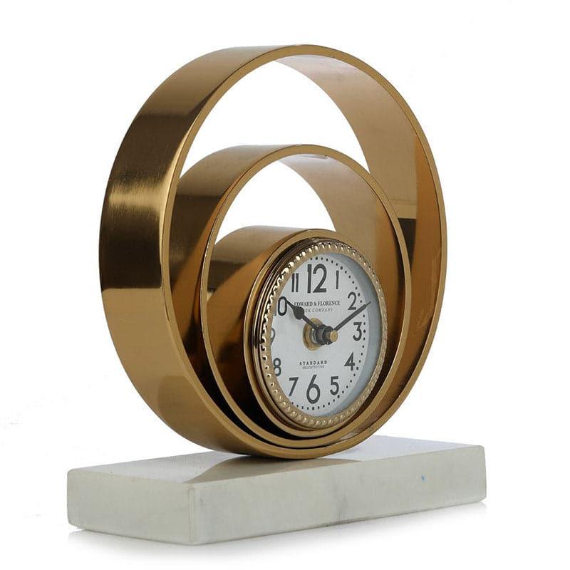 Buy Cirlecentric Table Clock - Gold Table Clock from Vaaree