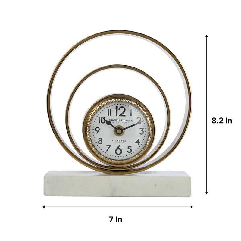 Buy Cirlecentric Table Clock - Gold Table Clock from Vaaree